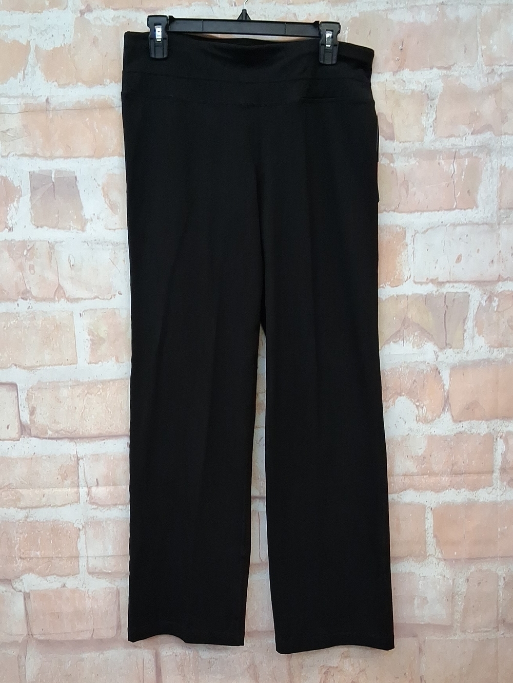 NWT Ideology Black Wide-Leg Pull-On Pants